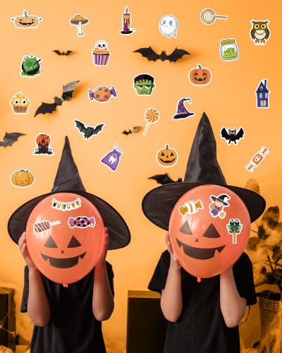 300 PCS Halloween Pumpkin Stickers,Waterproof Vinyl Water Bottle Stickers - image 4