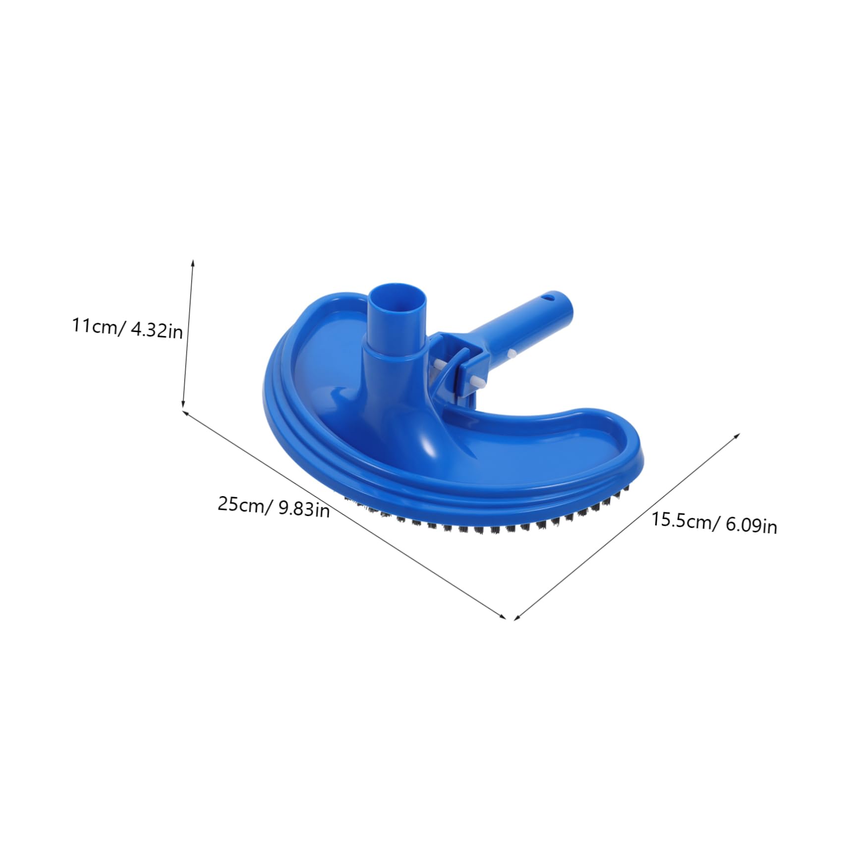 Abaodam Pool Cleaning Tools Swimming Pool Vacuum Head Pool Vacuum Handle Pool Sweep Handle Pool Brush Pool Maintenance Kit Pool Sweeper Head Bath Plastic Blue