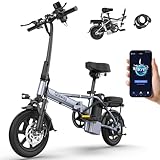 Qlaway Electric Bike for Adults, 500W Folding...