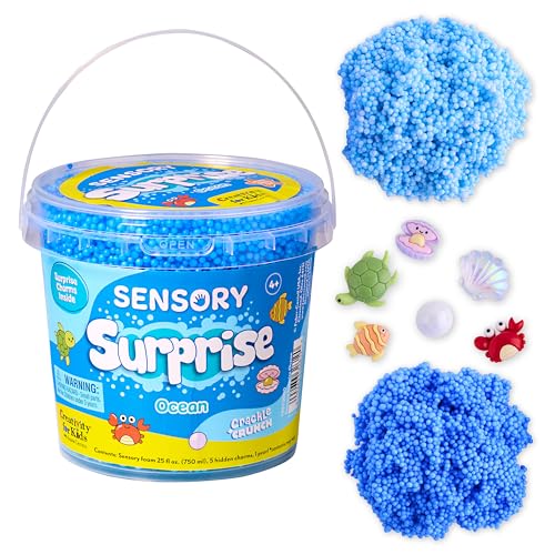 Creativity for Kids Sensory Surprise Ocean Kit | Crunchy Sensory Foam Toy for Kids | Dig Squish & Discover Hidden Ocean Surprises | Mess-Free Screen-Free Play (Ages 4+)