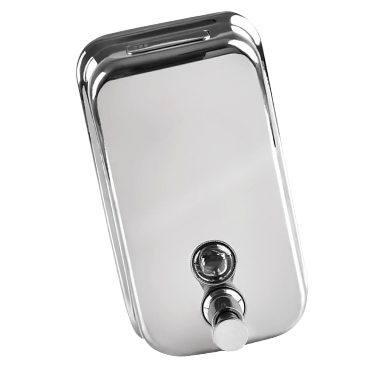 Artibetter Dispenser Sapone Manuale da Parete in Acciaio Inossidabile 1000ml Ricaricabile Porta Sapone Liquido per Bagno Casa e Bagno Pubblico