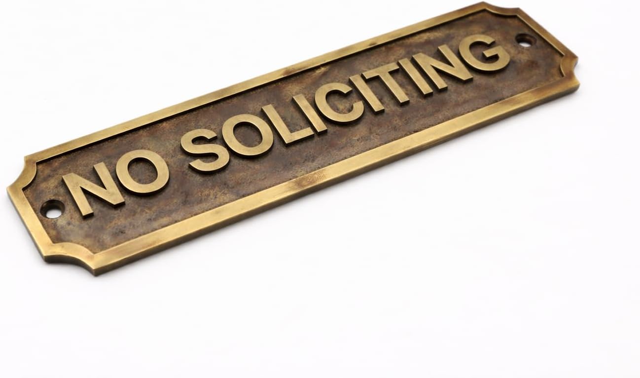 Antique Brass Door Sign Collection – Classic Room Plaques for Pantry, Garage, Toilet, Private, Parking & More (Pull)