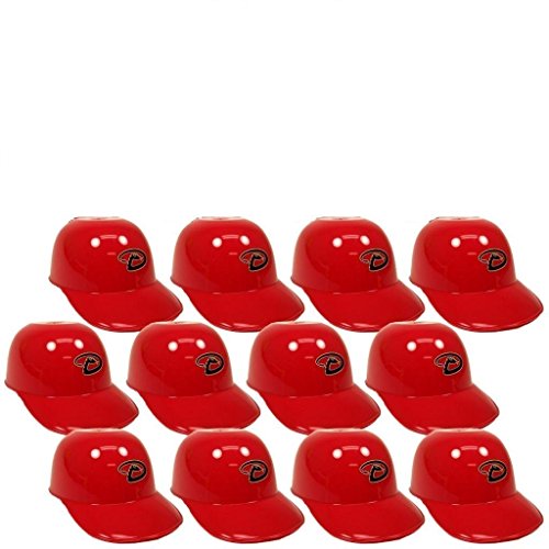 MLB Mini Batting Helmet Ice Cream Sundae/Snack Bowls, Diamondbacks - 12 Pack