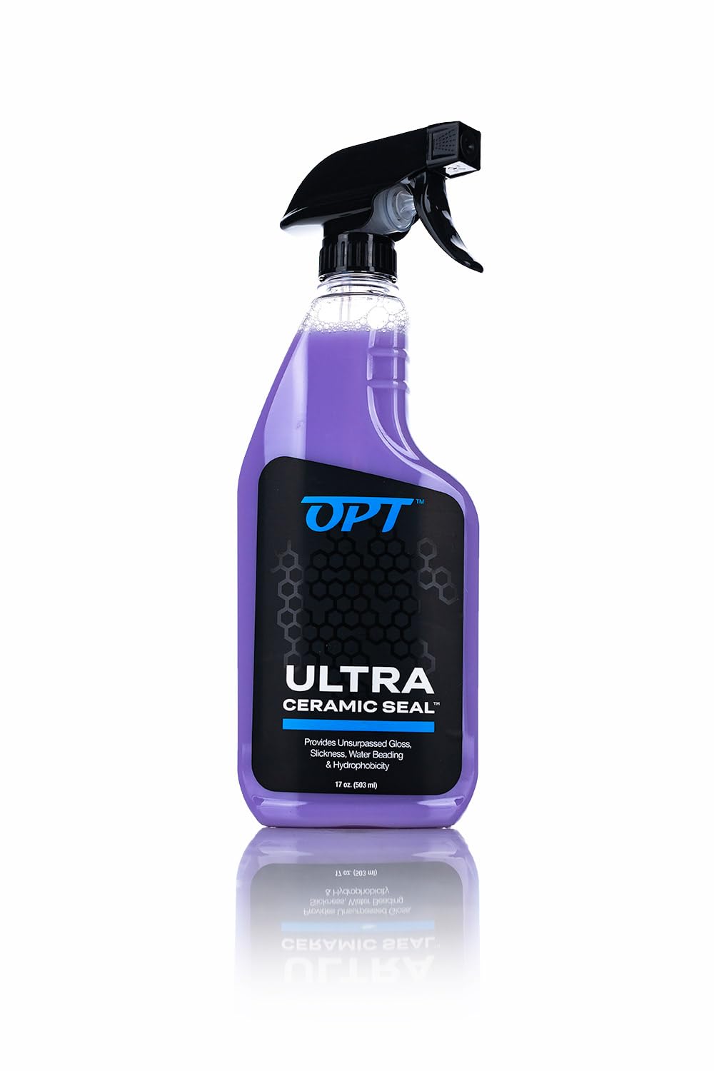 Optimum Ultra Ceramic Seal – Super Slick, Hydrophobic Spray-on Ceramic Paint Sealant – Safe on Coatings, PPF, and Vinyl Wraps (17 oz.)