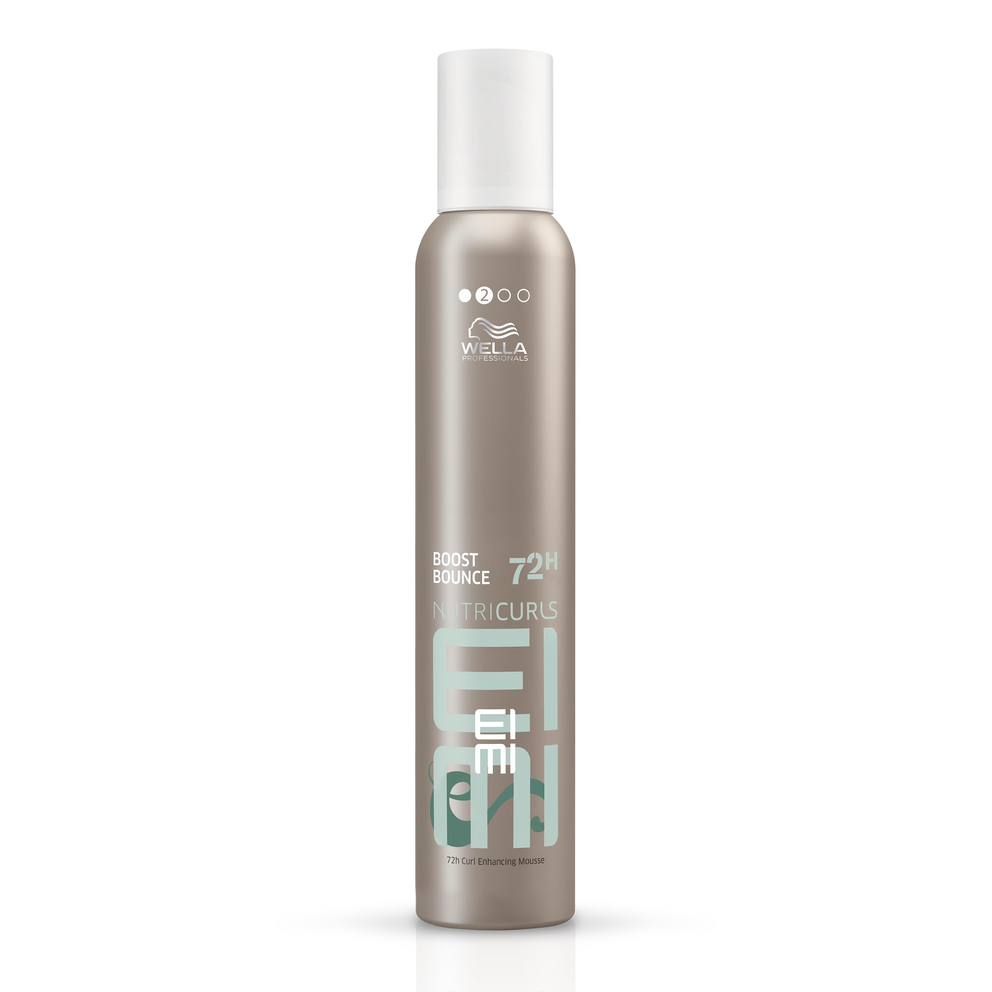 Wella EIMI Nutricurls Boost Bounce – Schaumfestiger für Glanz und Volumen bis zu 72h – definierender Haarschaum für das Styling von geschmeidigen Locken – 1 x 300 ml