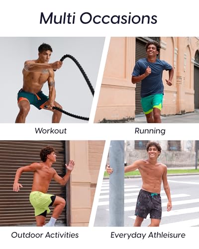 Image of maamgic Men's Athletic Running Shorts with Liner Ultra Lightweight Workout Shorts 5 inch / 7 inch