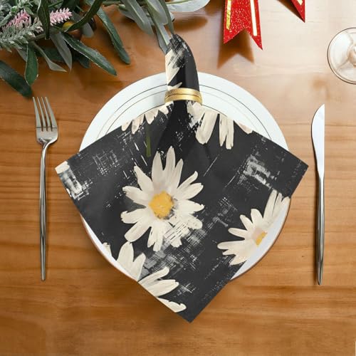 Servilletas de Tela con Diseño de Flores Pack de 6 miniatura 3