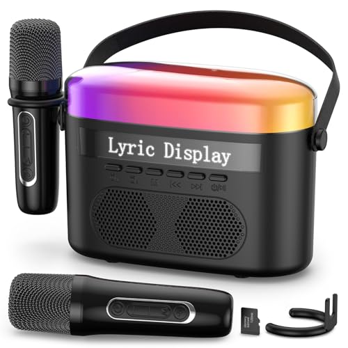 image for JSCARES Karaoke Machine for Kids & Adults with Lyrics Display Screen P