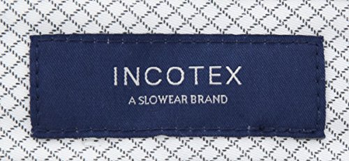 Incotex Midnight Navy Blue Solid Pants - Slim4