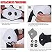MoHo Dust Filter, Upgrade Version Activated Carbon Dustproof Filter Windproof Foggy Haze Anti-Dust Filter Motorcycle Bicycle Cycling Ski Half Face Filter for Outdoor Activities (3 Pack Filters)