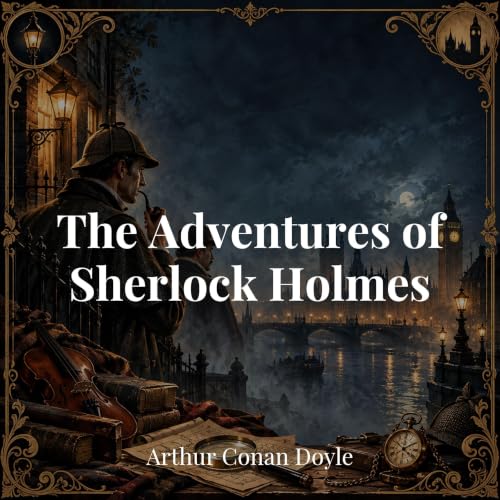 Diseño de la portada del título The Adventures of Sherlock Holmes