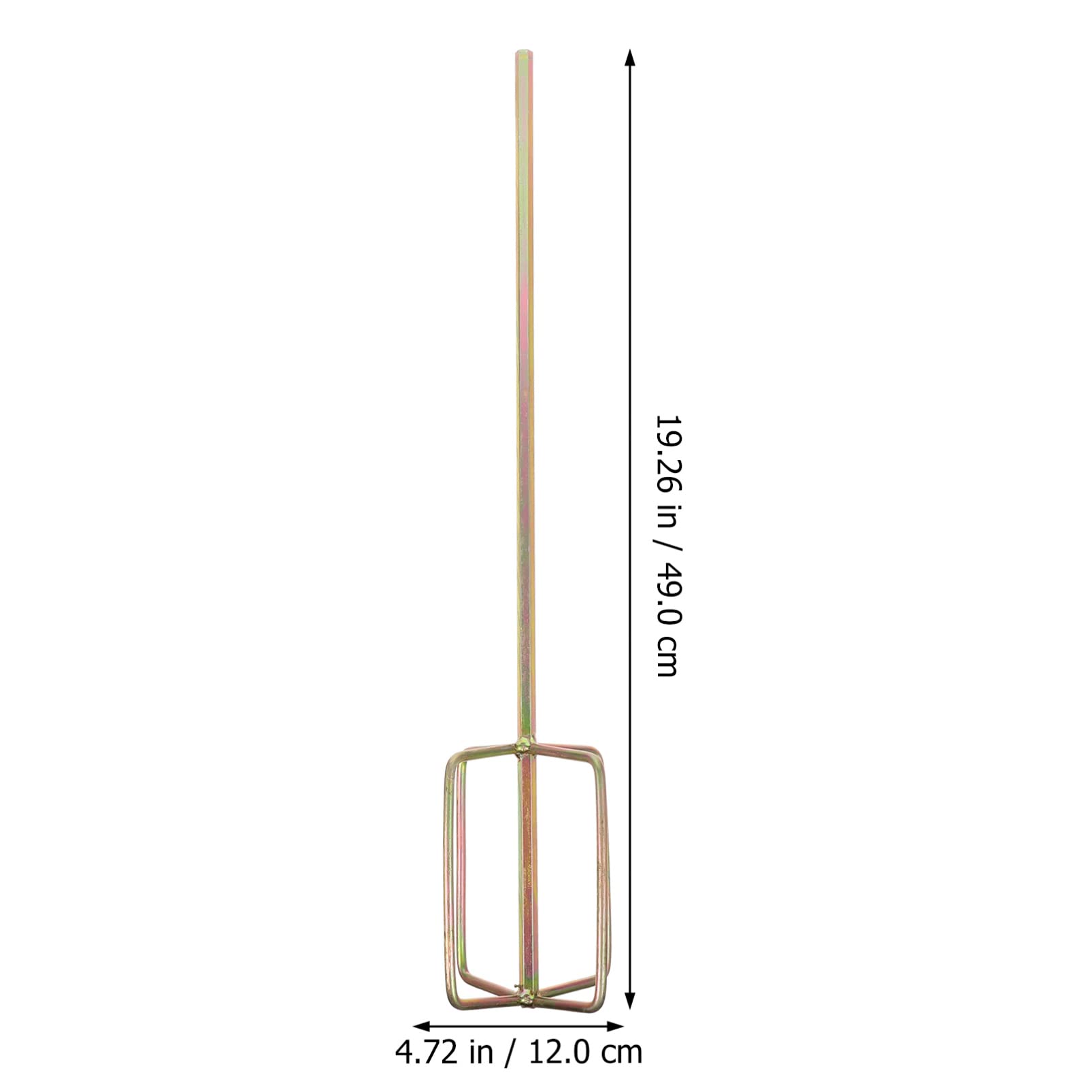 OSALADI 2pcs Mini Cement Mixer Cement Mixing Rods Drywall Mud Mixer Hex Head Drill Mixer Cement Mixing Rods for Drill