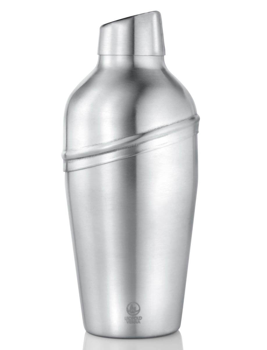 Leopold Vienna3-Piece Cocktail Shaker, 500ml, Stainless Steel, Silver, 8.7 x 8.7 x 19.6 cm