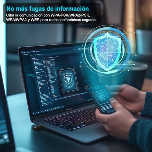 Miniatura 6 de Tenda AX900 U11 Adaptador WiFi USB para PC, WiFi 6 USB WiFi Doble Banda 5GHz 2.4GHz, Adaptador WiFi PC Compatible con Windows 11/10/7, Soft-Ap, WPA2