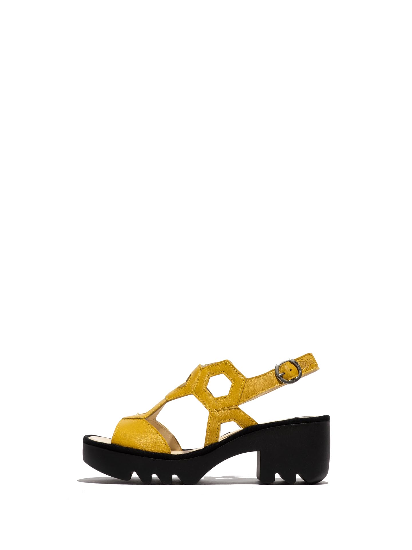 Fly London TEWA573FLY Women's Sandal, Bright yellow