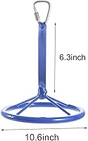Vista 6 de letsgood Ninja Swing - Rueda de obstáculos para niños, rueda giratoria de 360 para carrera de obstáculos al aire libre, juego de columpios