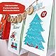 HAGEFOL® Adventskalender zum Befüllen, Extra Groß und Blickdicht, 24 Tüten+1, 24 Zahlen Kleber, 24+1 Holzklammern, Papiertüten selber befüllen, für Kinder, Weihnachtskalender 2024, 27,5cm x 15cm x 8cm