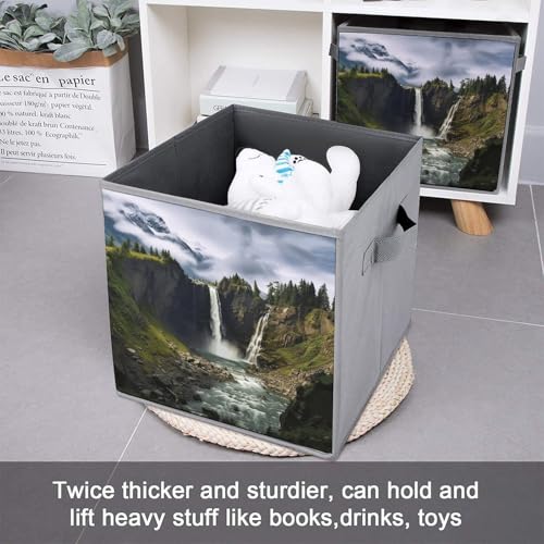 Boîtes de rangement durables et pliables au motif cascade