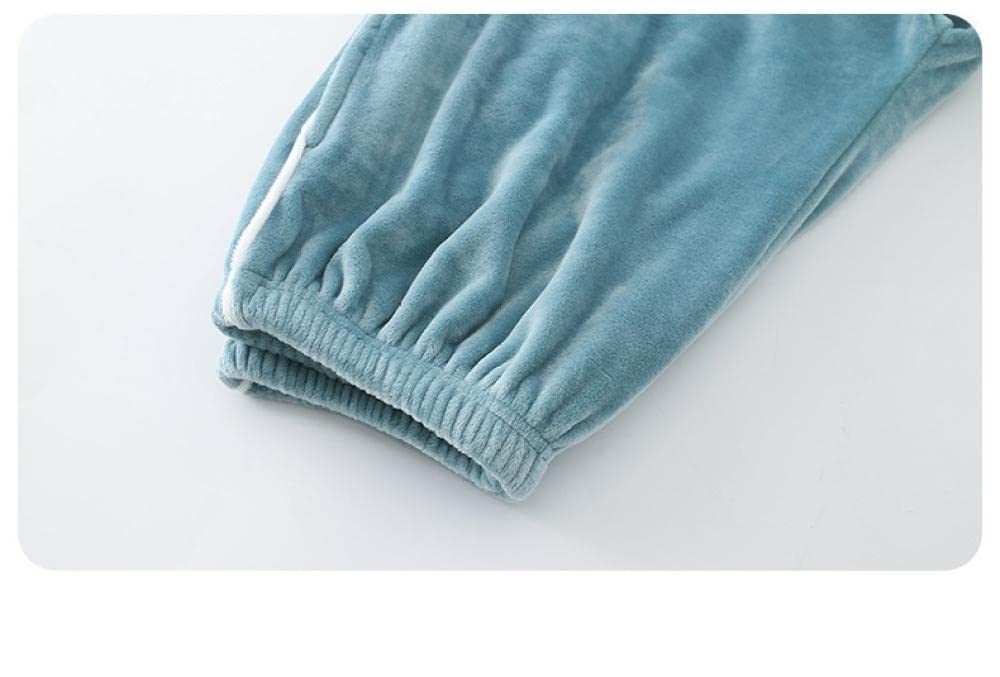Conjunto de Pijama de Polar Coral para Mujer, cálido e Invernal, para Dormir, de Franela térmica, para el hogar (Talla Mediana) (E 2X)