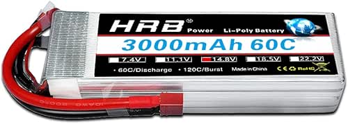 HRB 4s 14.8v 3000Mah 60C RC LiPo Battery with T
