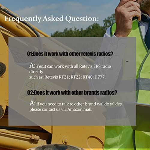 Retevis Rt47 Two Way Radio With Shoulder Mic,Walkie Talkies Waterproof,Portable,License Free,Lightweight Walkie Talkie For Commercial (Green,4 Pack) #TOP1