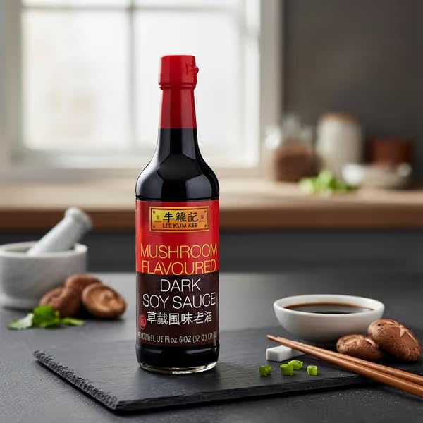 Lee Kum Kee Mushroom Flavoured Dark Soy Sauce, 500ml 2