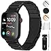 Produktbild GerbGorb Für Apple Watch Armband 42mm 44mm 38mm 40mm, iwatch Armband Edelstahl Series 5/4/3/2/1, 42mm Schwarz