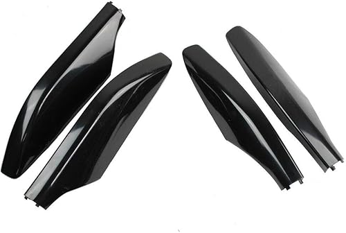 Miniatura 9 de Juego de 4 portaequipajes para techo de coche, ABS, color negro, tapa de extremo de riel, cubierta protectora para Prado 2003-2009 2.7 4.0