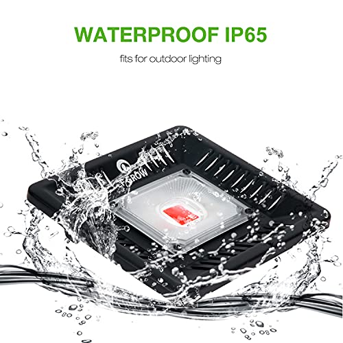 Image of Waterproof 100W LED Grow Light Full Spectrum, New Technology COB LED Grow Light, Natural Heat Dissipation Without Noise, Suitable for Plants All Growing Stage Indoor or Outdoor.