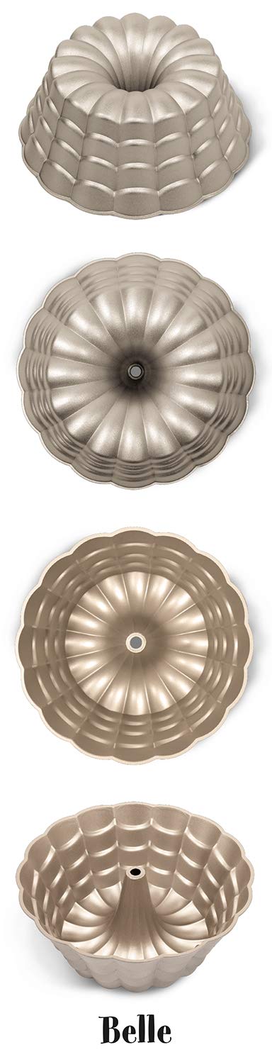 Guardini, Stampo per torte Belle Ø 24,5 cm, Alluminio pressofuso, Champagne e Bronzo, Linea Sweet Magic