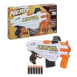 Nerf Hasbro Ultra Amp Motorised Blaster, 6-Dart Clip, 6 Ultra Darts, Only Compatible Ultra Darts, Multicolor, 28.6 x 27.3 x 45.1 cm, N-A