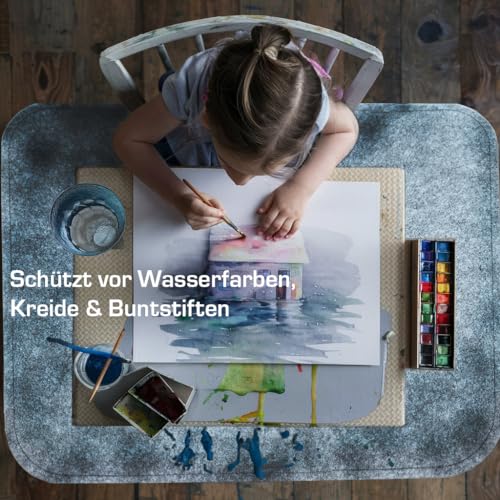 HomeProtect® | Schmutzfangmatte - SUPERDÜNN 2 mm, Selbstklebende Fußmatte, Schuhmatte, Fußabstreifer, Sauberlaufmatte, Montagematte, rutschsicher - waschbar - grau, versch. Grössen (75 x 119 cm)