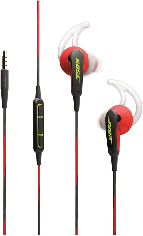 Bose SoundSport イヤホン レッド Amazon.com: Bose SoundSport In-Ear Headphones w/Mic (Apple) (Red
