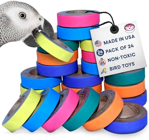 Replacement Parts for Bird Toys: 5 Surprising Finds You Didn't Know You Needed 4 Super Bird Creations SB1155 Fatty Bagels - Durable Cardboard Core Bird Toy Components, Ideal for Parrots, Chewing and Play, Perfect Refill for SB1107 Bagel Cascade - Bird-Safe Paper, Pack of 24