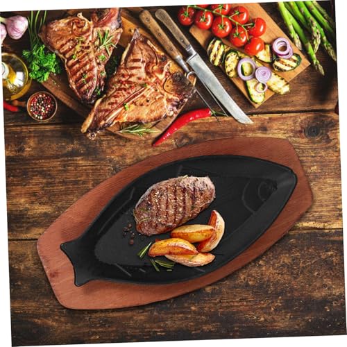 Poêle à poisson antiadhésive pour cuisson uniforme au fer