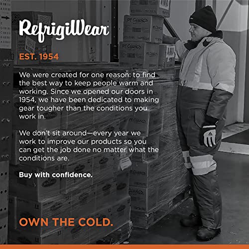 Refrigiwear Freezer Edge Insulated Coveralls (Lime Gray, Medium) #TOP4