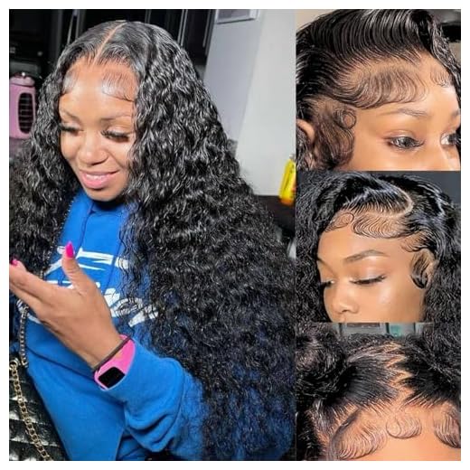 serwell 13x4 HD Lace Front Wigs Human Hair Pre Plucked Straight Lace Front Wigs For Black Women Human Hair 180% Density Glueless Transparent Frontal Wigs Human Hair Bleached Knots 26 Inch