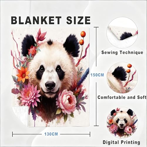 Couverture Polaire Grand Format 240 x 260 Décorative Panda
