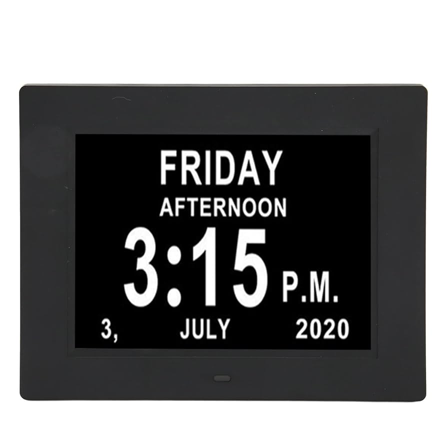 Amazon | 7インチのデジタルカレンダー時計、12のアラーム