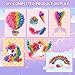 DREACAREFT Poke Art and Crafts Kits for Girls, Fun and Mess Free DIY Wind Chime Creative Activity, Birthday Gifts Toys for 5 6 7 8+ Year Old Girls