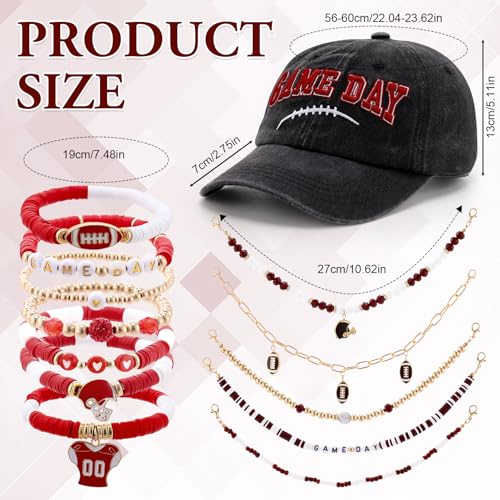 Set de accesorios para gorro de fútbol de día de juego miniatura 7