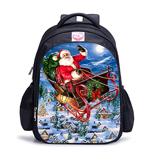 Sac à dos pour enfants adultes motif Noël, le cadeau idéal pour l'école