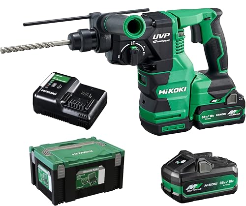 【セット買い】【Amazon.co.jp限定】 HiKOKI(ハイコーキ) 36V充電式ロータリハンマドリル DH3628DA(XPZ) + マルチボルト蓄電池 BSL36B18X