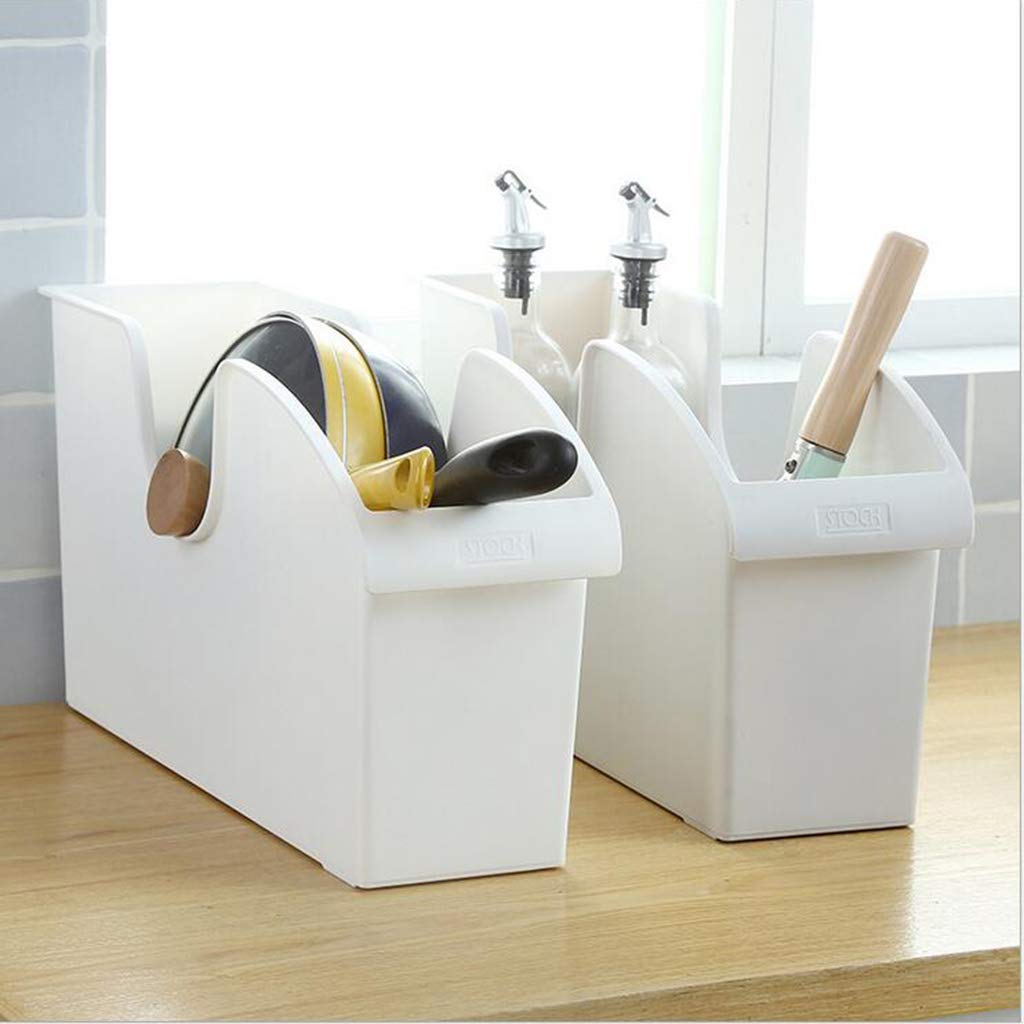 Set di 6 cestini portaoggetti da scrivania, per Cucina, Bagno e armadi