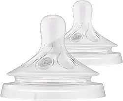 Bicos Pétala 3.0 Philips Avent com válvula anticólicas, fluxo Para Líquido Espesso (fluxo 6), pacote com 2, SCY966/02
