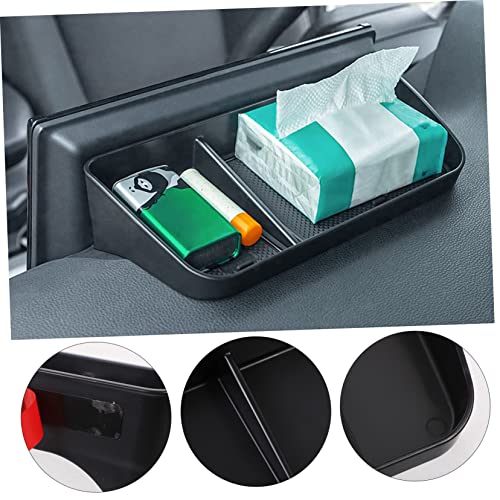 Boîte de Console Centrale Noire GARVALON pour Rangement de Voiture Suv - 2