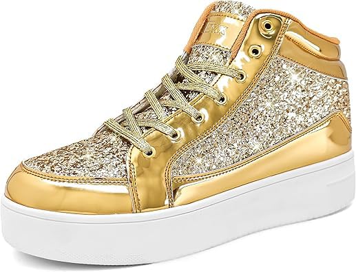 Image of IGxx Women Platform Glitter Sparkly Dressy Sequin Disco Sneakers