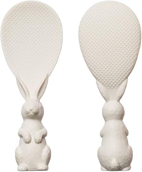 [Franc Franc] Rabbit Rice Paddle, 7.7-Inch (White)