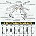 Multper Multitools Pliers Pro, Upgraded Multi Tool With Damascus Knife, Replaceable Wire Cutters and Screwdirver Set, Foldable Multitools with Scissors, Screwdriver, Ideal for Camping,Survival, Repair