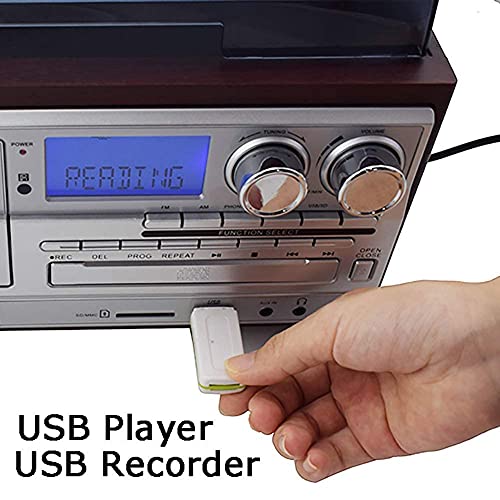 RHANA Haut-parleurs Bluetooth rétro klaxon Platine Vinyle en Bois Massif Tourne-Disque en cuivre Machine à Musique… - Les Beatles, Paul McCartney, John Lennon, RIngo Starr, George Harrison RHANA Haut-parleurs Bluetooth rétro klaxon Platine Vinyle en Bois Massif Tourne-Disque en cuivre Machine à Musique… – Image 5